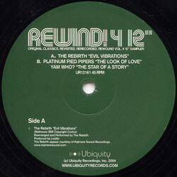 Various Rewind! 4 12" Vinyl 12" USED