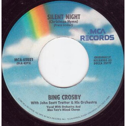 Bing Crosby Silent Night (Christmas Hymn) / Adeste Fideles (Oh, Come, All Ye Faithful) USED VINYL 7INCH 45 RPM REISSUE REPRESS