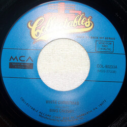 Bing Crosby White Christmas / God Rest Ye Merry Gentlemen USED VINYL 7INCH 45 RPM REISSUE