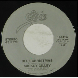 Mickey Gilley Blue Christmas / Jingle Bell Rock USED VINYL 7INCH 45 RPM SINGLE STYRENE
