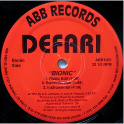 Defari Bionic Vinyl 12" USED