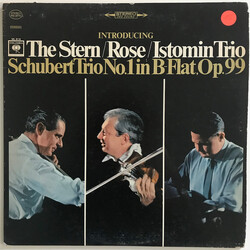 Franz Schubert / The Istomin/Stern/Rose Trio Trio No. 1 In B-Flat, Op. 99 Vinyl LP USED