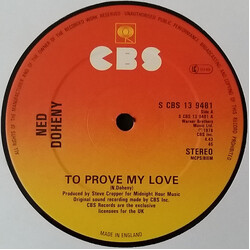 Ned Doheny To Prove My Love Vinyl 12" USED