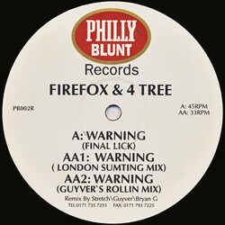 Firefox / 4-Tree Warning (Remixes) Vinyl 12" USED