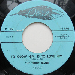 The Teddy Bears To Know Him, Is To Love Him Vinyl 7" USED
