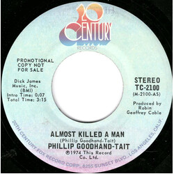Phillip Goodhand-Tait Almost Killed A Man Vinyl 7" USED
