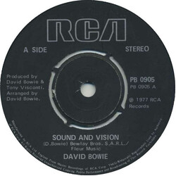 David Bowie Sound And Vision Vinyl 7" USED