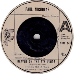 Paul Nicholas Heaven On The 7th Floor USED VINYL 7INCH 45 RPM