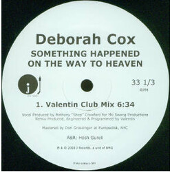 Deborah Cox Something Happened On The Way To Heaven / Starting With You Vinyl 12" USED