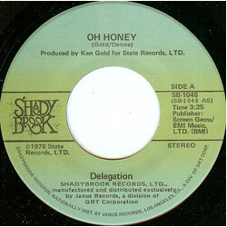 Delegation Oh Honey Vinyl 7" USED