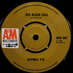 Humble Pie Big Black Dog Vinyl 7" USED