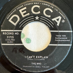 The Who I Can't Explain / Bald Headed Woman Vinyl 7" USED