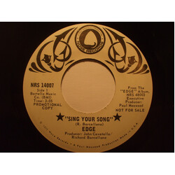 The Edge (9) Sing Your Song Vinyl 7" USED