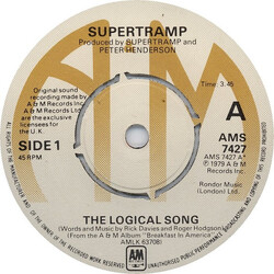 Supertramp The Logical Song Vinyl 7" USED