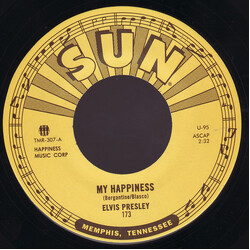 Elvis Presley My Happiness / That's When Your Heartaches Begin Vinyl 7" USED