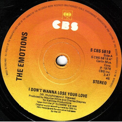 The Emotions I Don't Wanna Lose Your Love Vinyl 7" USED
