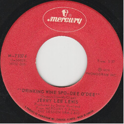 Jerry Lee Lewis Drinking Wine Spo-Dee O'Dee / Rock & Roll Medley Vinyl 7" USED