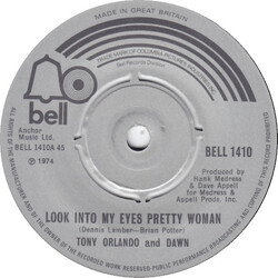 Tony Orlando & Dawn Look Into My Eyes Pretty Woman / My Love Has No Pride Vinyl 7" USED