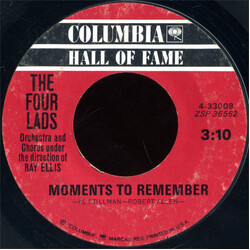 The Four Lads Moments To Remember / No Not Much! Vinyl 7" USED