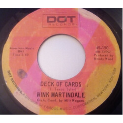 Wink Martindale Black Land Farmer / Deck Of Cards Vinyl 7" USED