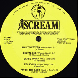 Various Scream - Sampler Containing Really Exciting American Music Vinyl LP USED