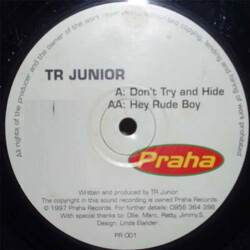 TR Junior Don't Try And Hide / Hey Rude Boy Vinyl 12" USED
