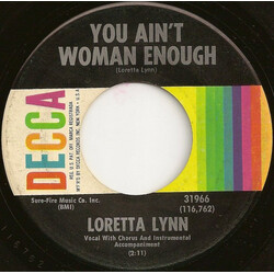 Loretta Lynn You Ain't Woman Enough Vinyl 7" USED
