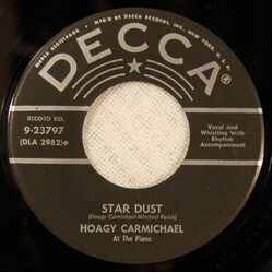 Hoagy Carmichael Star Dust / Hong Kong Blues Vinyl 7" USED
