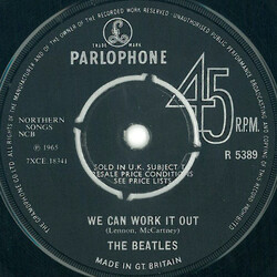 The Beatles We Can Work It Out / Day Tripper Vinyl 7" USED