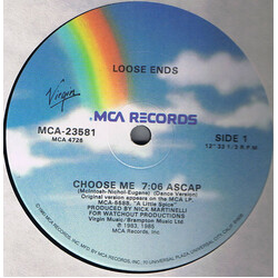 Loose Ends Choose Me (Extended Dance Version) Vinyl 12" USED