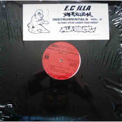 E.C Illa Vandillism Instrumentals Vol. 2 "Action Speaks Louder Than Words" Vinyl LP USED
