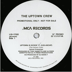 The Uptown Crew Uptown Is Kickin' It Vinyl 12" USED