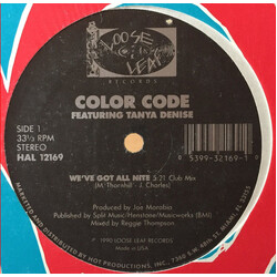 Color Code / Tanya Denise We've Got All Nite Vinyl 12" USED
