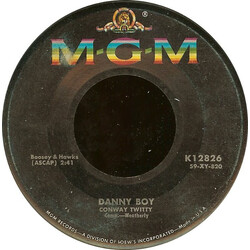 Conway Twitty Danny Boy / Halfway To Heaven USED VINYL 7INCH 45 RPM SINGLE REISSUE