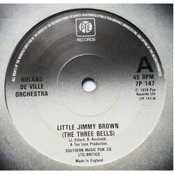 Roland De Ville Orchestra Little Jimmy Brown (The 3 Bells) Vinyl 7" USED