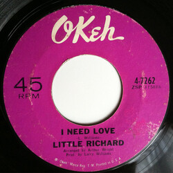 Little Richard I Need Love Vinyl 7" USED