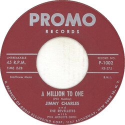 Jimmy Charles / The Revelletts A Million To One / Hop Scotch Hop Vinyl 7" USED