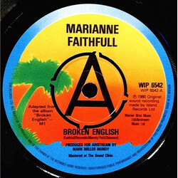Marianne Faithfull Broken English Vinyl 7" USED