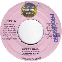 Aaron Silk Here I Call Vinyl 7" USED