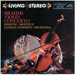 Johannes Brahms / Henryk Szeryng / Pierre Monteux / London Symphony Orchestra Violin Concerto Vinyl LP USED