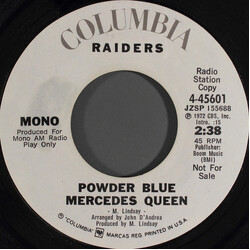Raiders (2) Powder Blue Mercedes Queen Vinyl 7" USED