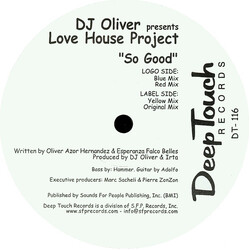 DJ Oliver Love House Project Vinyl 12" USED