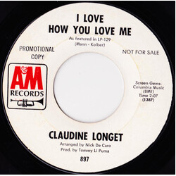 Claudine Longet I Love How You Love Me Vinyl 7" USED