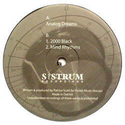 Patrice Scott Analog Dreams Vinyl 12" USED