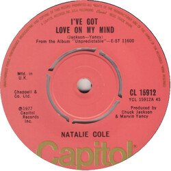 Natalie Cole I've Got Love On My Mind Vinyl 7" USED