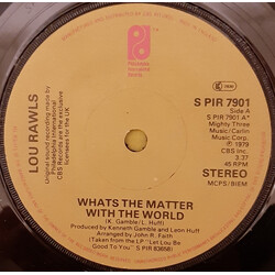 Lou Rawls What's The Matter With The World Vinyl 7" USED