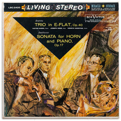 Johannes Brahms / Ludwig van Beethoven / Victor Babin / Joseph Eger / Henryk Szeryng Trio In E-Flat / Sonata For Horn And Piano Vinyl LP USED
