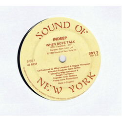Indeep When Boys Talk Vinyl 7" USED