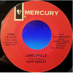 Dave Dudley Lonelyville USED VINYL 7INCH 45 RPM SINGLE