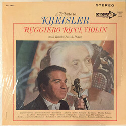 Fritz Kreisler / Ruggiero Ricci / Brooks Smith (2) A Tribute To Kreisler Vinyl LP USED